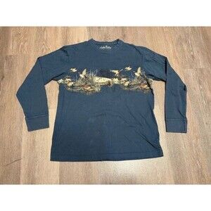 North River Outfitters Mallard Duck Graphic Long Sleeve Shirt Men Large